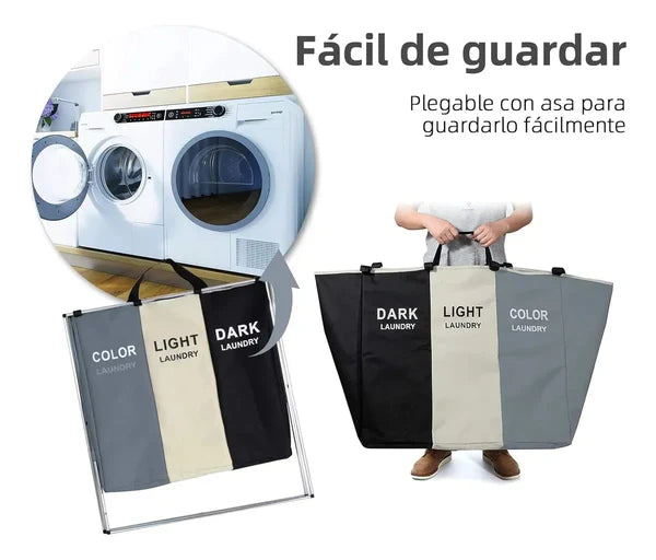 Cesta Plegable Para Ropa Sucia Multifunción 3 EN 1