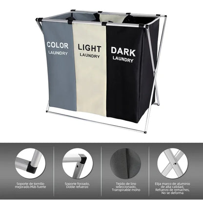 Cesta Plegable Para Ropa Sucia Multifunción 3 EN 1